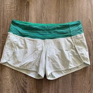 Lululemon size 8 shorts pale blue color